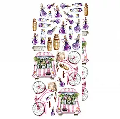 Набор бумаги 30х15 см "Summer flowers. Картинки", 12 листов (CraftO'clock)