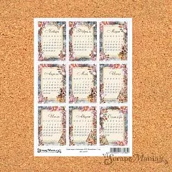 Скрап-карта А4 "Календарь 2025. Волшебник" (ScrapMania)
