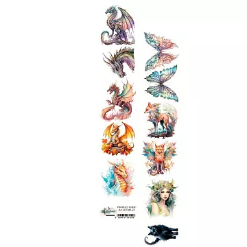 Бумага 6х30 см "Legends of the magic school 04" (Alchemy of Art)