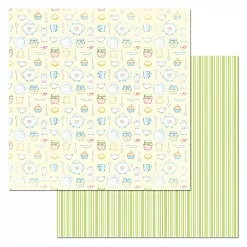 Набор бумаги 30,5х30,5 см "Усатый поваренок", 12 листов (ScrapMania) Набор бумаги 30,5х30,5 см "Усатый поваренок", 12 листов (ScrapMania)