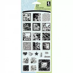 Набор штампов "Флористика в рамках" (InkaDinkaDo) Набор штампов "Флористика в рамках" (InkaDinkaDo)