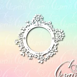 Чипборд "Рамка с сердечками", 9,9х9,8 см (LeoMammy) Чипборд "Рамка с сердечками", 9,9х9,8 см (LeoMammy)