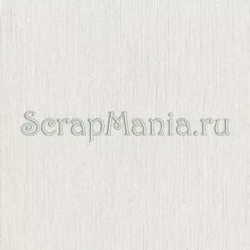 Кардсток Bazzill Basics 30,5х30,5 см однотонный перламутровая с тиснением "Лен", цвет белый