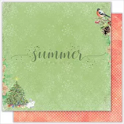 Набор бумаги 30х30 см "Christmas story", 10 листов (Summer Studio)