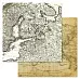 Набор бумаги 30,5х30,5 см "Фономикс. Карты. Том 1", 12 листов (ScrapMania)