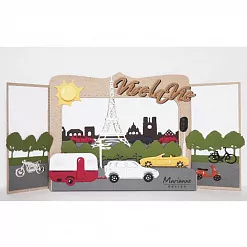 Нож для вырубки и тиснения "Автомобили" (Marianne design)