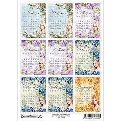 Скрап-карта А4 "Календарь 2026. Времена года. Девушки" (ScrapMania)