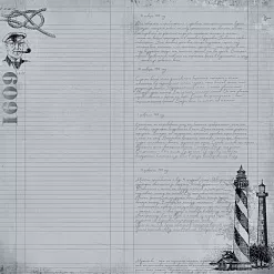 Набор бумаги 30,5х30,5 см "Мой капитан", 12 листов (ScrapMania) Набор бумаги 30,5х30,5 см "Мой капитан", 12 листов (ScrapMania)