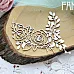 Украшение из чипборда "Венок из роз 707" (Fantasy)