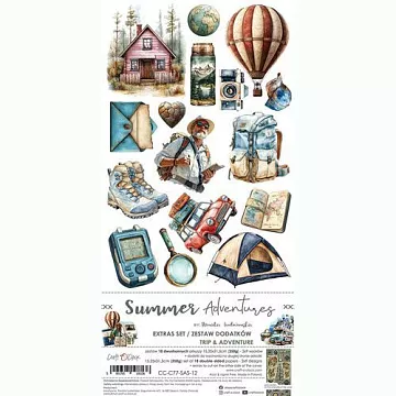 Набор бумаги 30х15 см "Summer adventure. Emotions", 18 листов (CraftO'clock)