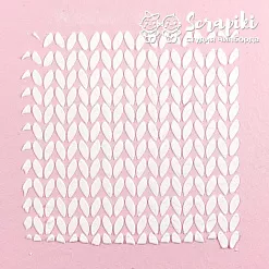 Трафарет "Вязанка", 9х13,5 см (Scrapiki)