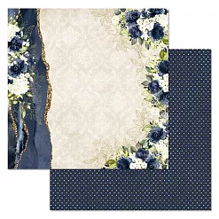 Набор бумаги 30,5х30,5 см "Королевский сапфир", 12 листов (ScrapMania)