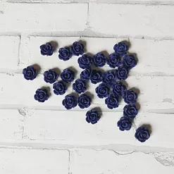 Набор акриловых украшений "Сливовая роза"