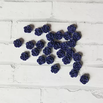 Набор акриловых украшений "Сливовая роза"