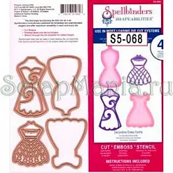 Набор ножей для вырубки "Декоративные манекены" (Spellbinders)