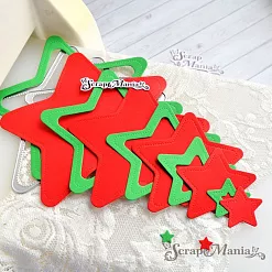 Нож "Звезды со строчкой", 12х12 см (ScrapMania)