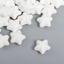 Сургуч в пакете "Звёздочки. Белый матовый", 12 шт
