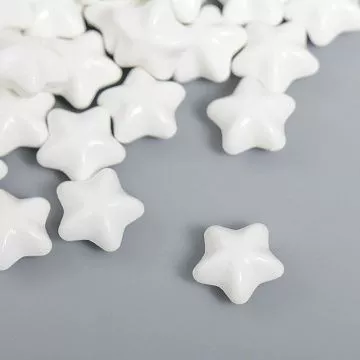 Сургуч в пакете "Звёздочки. Белый матовый", 12 шт