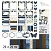 20х20 Бумага "Королевский сапфир. Дизайн-Обложка" (ScrapMania)