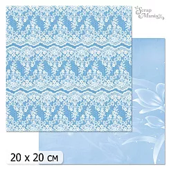 20х20 Бумага "Фономикс. Голубой. Дизайн 7" (ScrapMania)