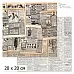 20х20 Бумага "Фономикс. Газеты. Дизайн 1" (ScrapMania)