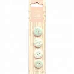 Набор пуговиц "Spots & Stripes Pastels", цвет нежно-зеленый (DoCrafts)