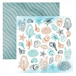 Набор бумаги 30х30 см "Тайна глубин", 18 листов (АртУзор) Набор бумаги 30х30 см "Тайна глубин", 18 листов (АртУзор)