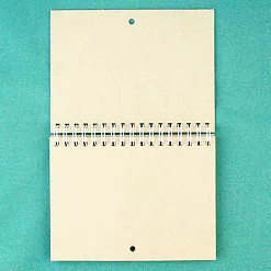 Заготовка для календаря на белой пружине, А6