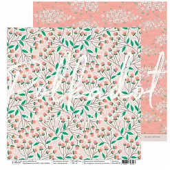 Набор бумаги 20х20 см "Флора", 8 листов (Polkadot)