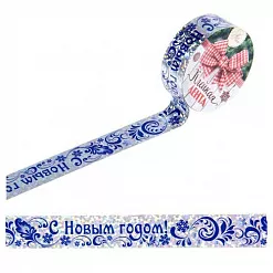 Скотч голографический "Гжель" (АртУзор)