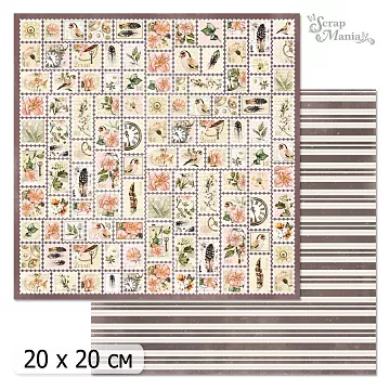 20х20 Бумага "Девичья тайна. Дизайн 2" (ScrapMania)