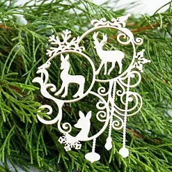 Чипборд "Новогодние игрушки-2", 6,5х9 см (LeoMammy) Чипборд "Новогодние игрушки-2", 6,5х9 см (LeoMammy)