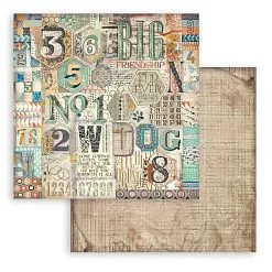 Набор бумаги 30х30 см "Furry Friends. Фоновый", 10 листов (Stamperia)