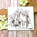 Чипборд "Домик в деревне. Дверь с котиками", 8,5х8 см (Белый кот)