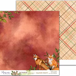 Набор бумаги 20х20 см "Домик лесника. Базовый", 6 листов (Muscari)