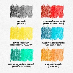 Набор акварельных карандашей "Premium aquarelle", 6 цветов (Brauberg)