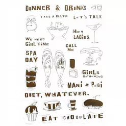 Набор штампов InkaDinkaDo "GirlFriend"