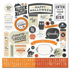 Набор бумаги 30х30 см "Happy haunting", 12 листов