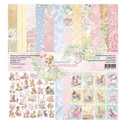 Набор бумаги 30х30 см "Моя вселенная. Доченька", 8 листов (Scrapodelie) Набор бумаги 30х30 см "Моя вселенная. Доченька", 8 листов (Scrapodelie)