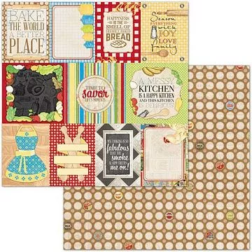 Бумага "Family recipes. Fam recipe" (BoBunny)