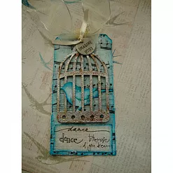 Форма для вырубки "Птичка в клетке" (Sizzix)