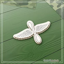 Чипборд "3D Авиация ВВС. Эмблема" (СкрапМагия)