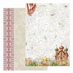 Набор бумаги А4 "Русские традиции", 7 листов (Scrapmama)