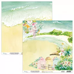 Набор бумаги 30х30 см "Paradise", 12 листов (Mintay) Набор бумаги 30х30 см "Paradise", 12 листов (Mintay)