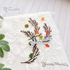 Нож "Листья леса. Веточки для венка", 3,5х5,5 см (ScrapMania)