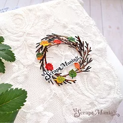 Нож "Листья леса. Веточки для венка", 3,5х5,5 см (ScrapMania)