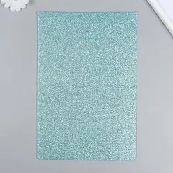 Отрез фетра А4 с глиттером "Ярко-синий", толщина 2 мм