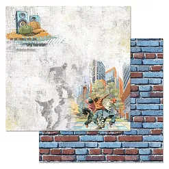 Бумага "Ребята с нашего двора. Танцуй сердцем" (ScrapMania) Бумага "Ребята с нашего двора. Танцуй сердцем" (ScrapMania)