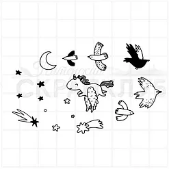 Штамп "Сонная мелочь", 2х2,5 см (Скрапклуб) Штамп "Сонная мелочь", 2х2,5 см (Скрапклуб)