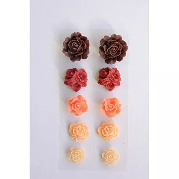 Набор украшений "Розы, красные тона" (ScrapBerry's)